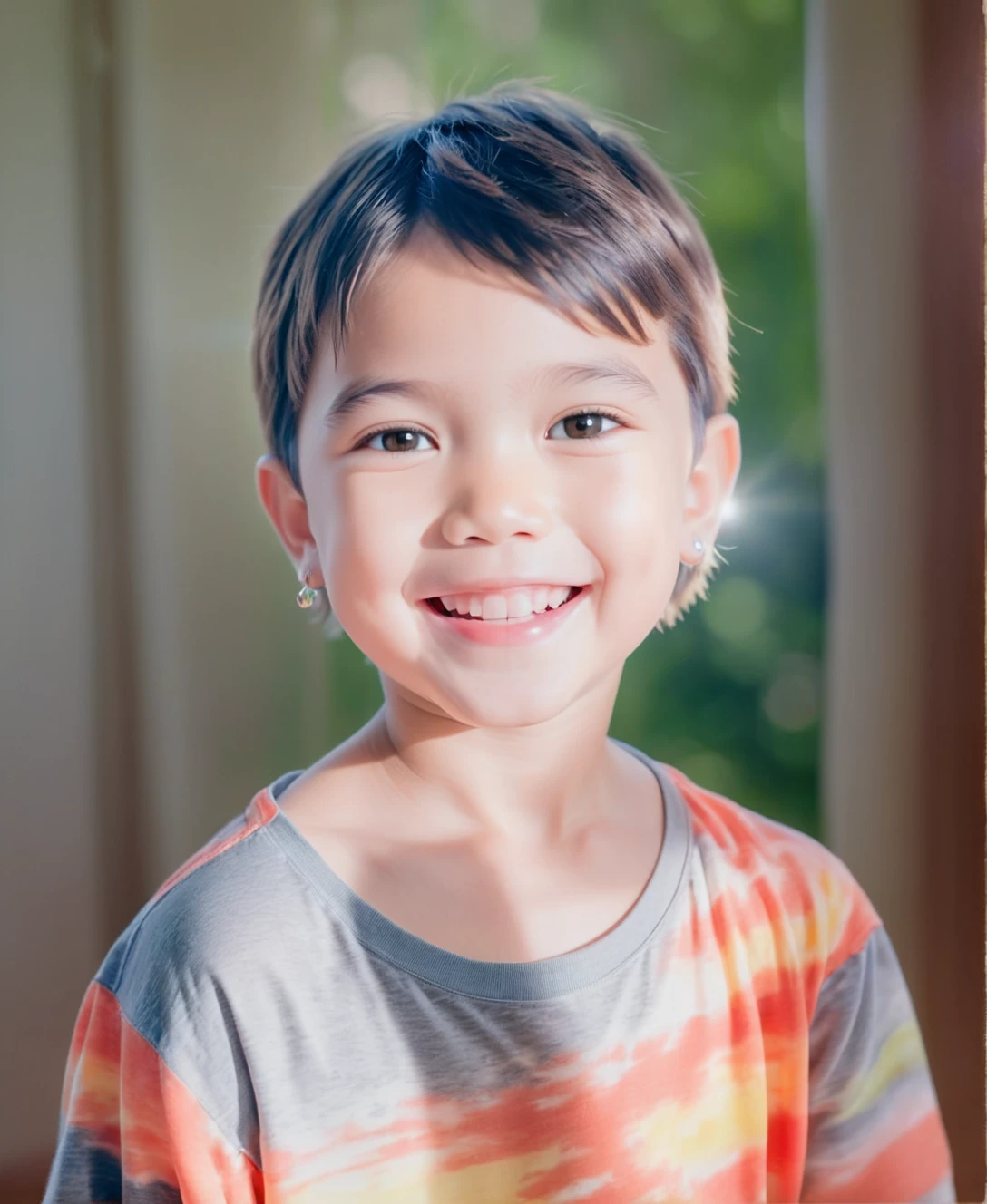 10-year-old boy、、cute、smile