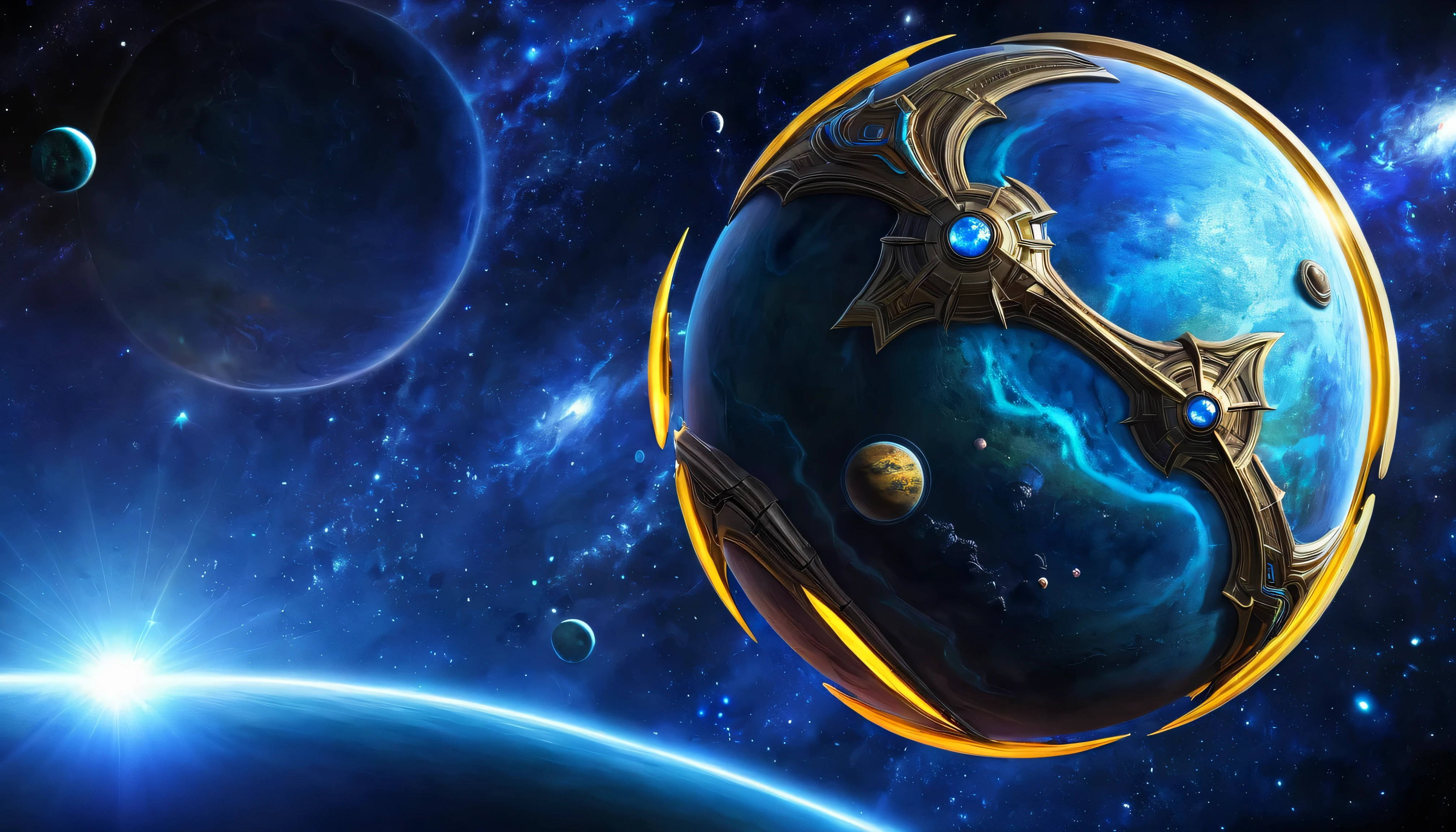 Space planet in the style of Protoss E