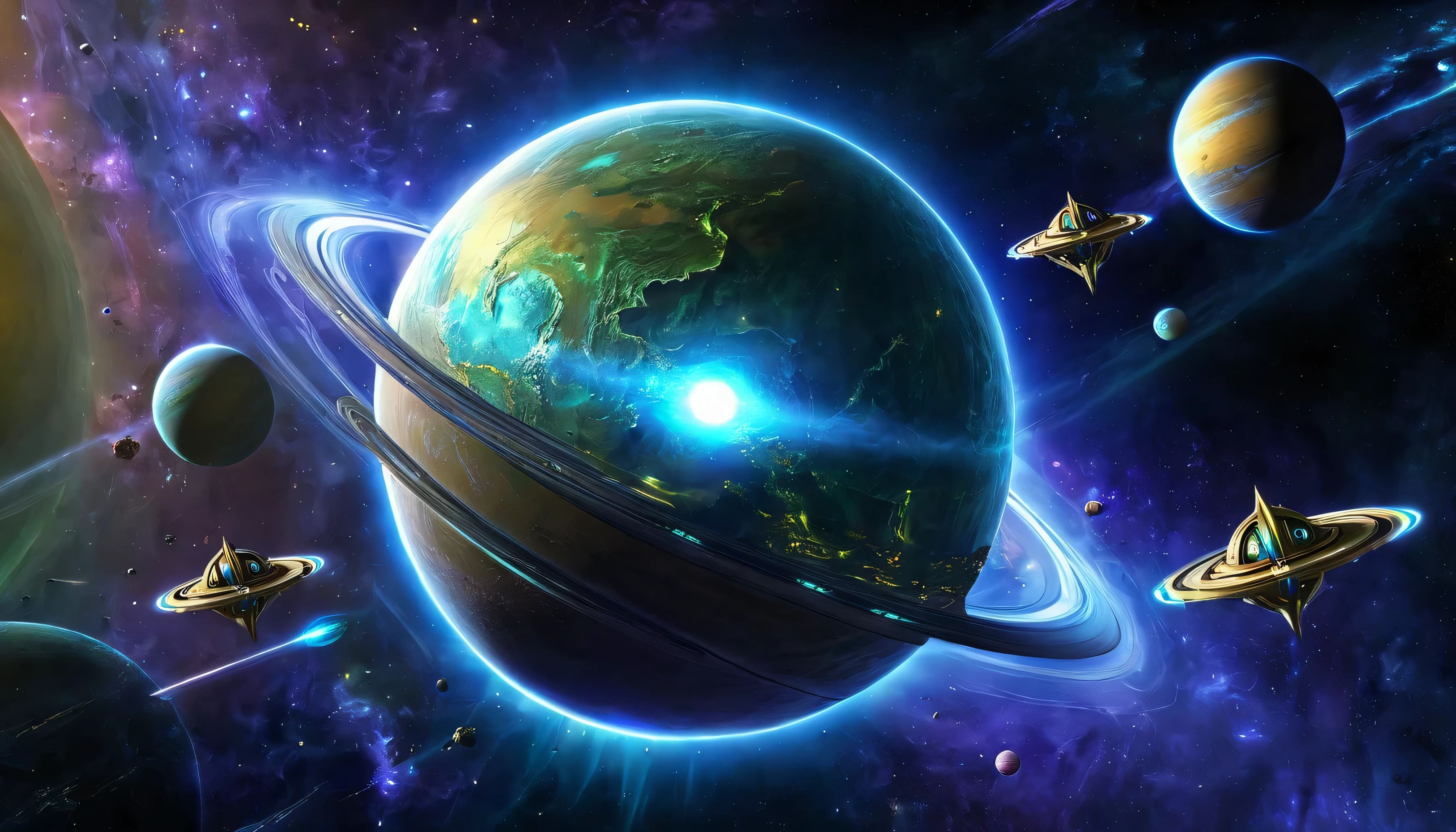 Space planet in the style of Protoss E
