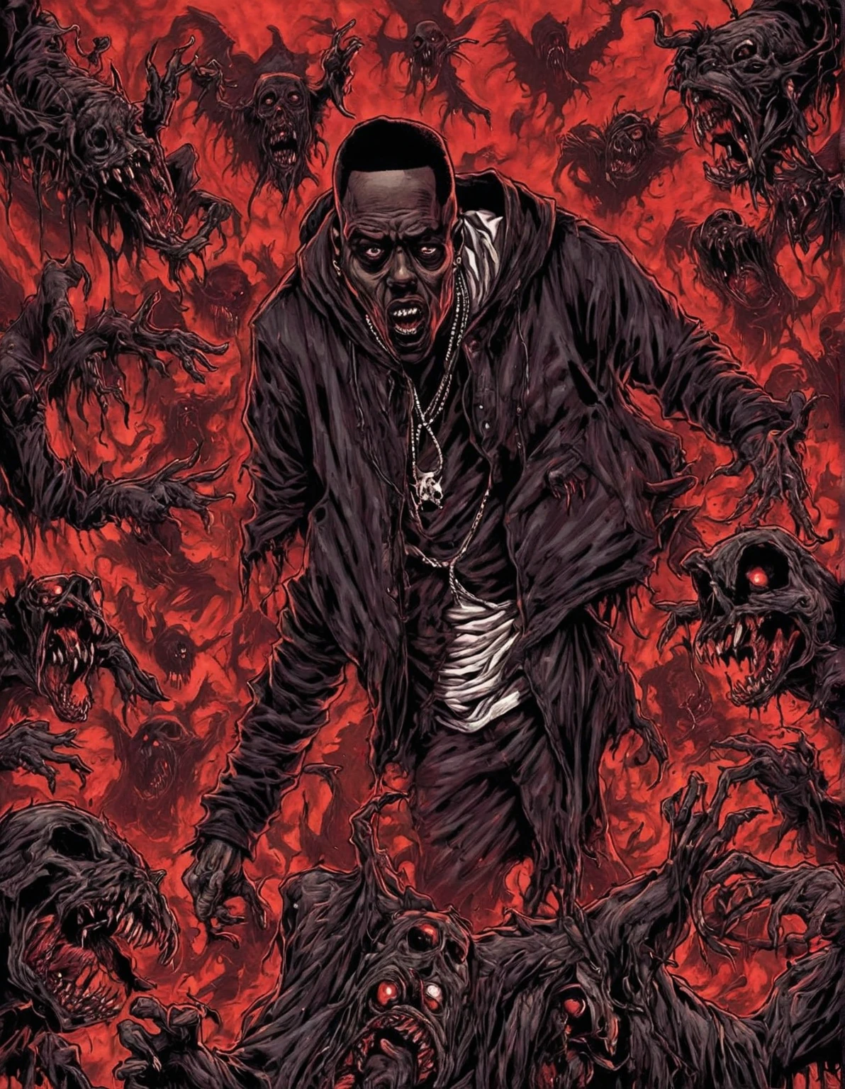 Scary rap art 