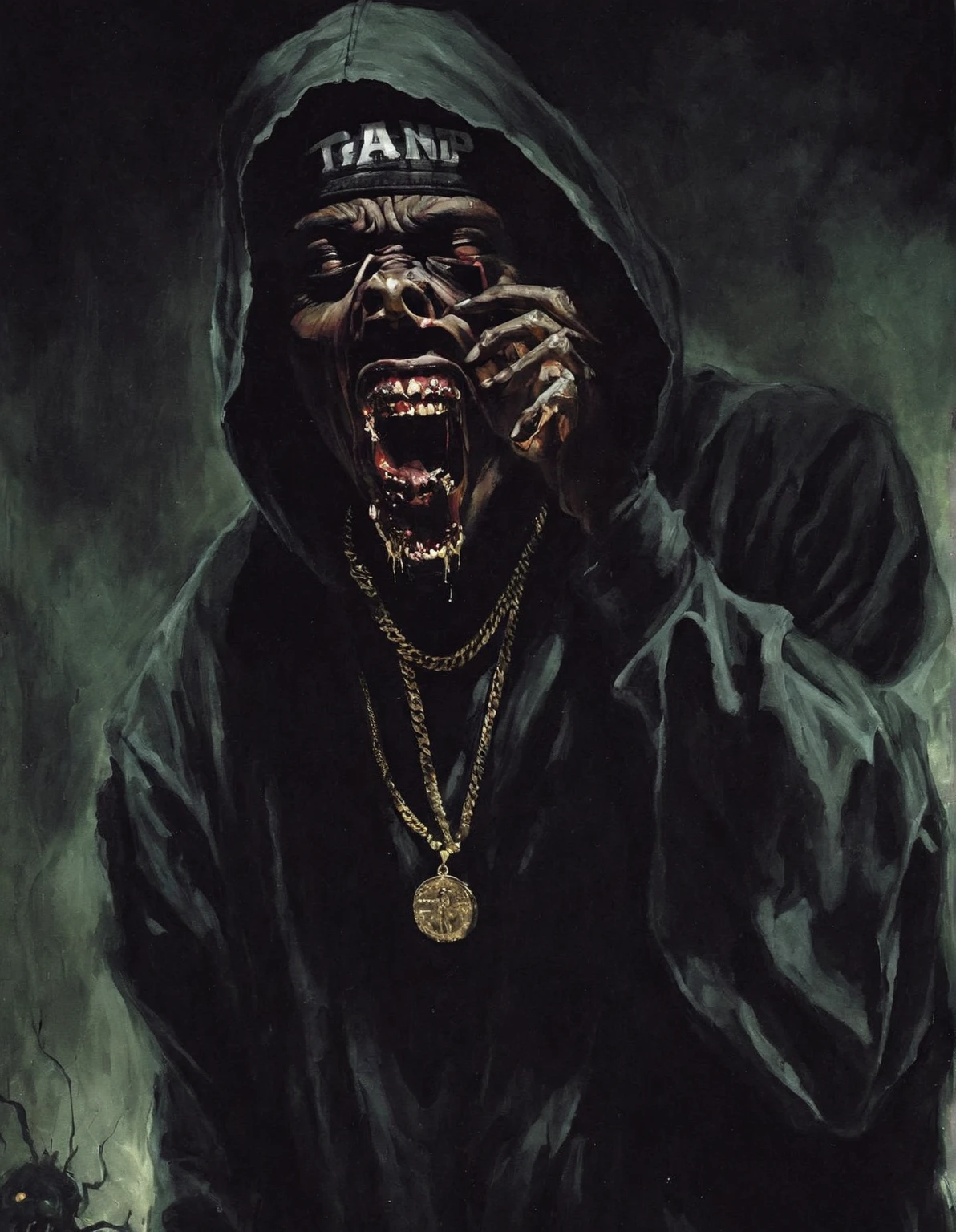 Scary rap art 