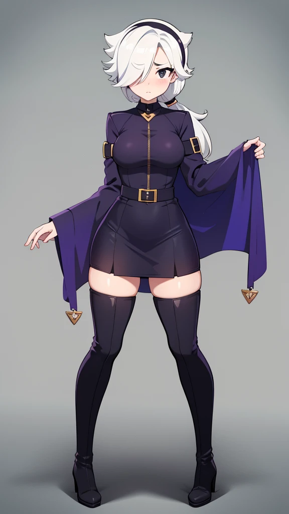 Angel Dust Hazbin Hotel, , wide hips, wearing suit, wearing black shorts, cleavage, highly detailed, hi res, high resolution, cleavage, , looking at viewer, curvy huge breast, curvy, full body, pants, cloak, curvy, maid, butler, vest, boots,thicc