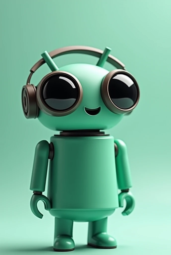 square head green face. android. antennae. perfect square shape head. alien . green skin
