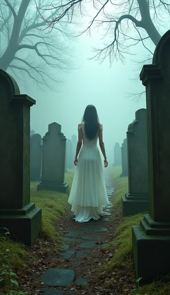 (((ghost)))、young woman、(Beauty)、Japanese、cute、1、((sexy))、(My body is transparent)、Background gloomy cemetery、(((sexyなドレス)))、Spirits flying all around、(best quality,4K,8k,highres,masterpiece:1.2),ultra-detailed,(realistic,photorealistic,photo-realistic:1.37),HDR,uhd,studio lighting,ultra-fine painting,sharp focus,physically-based rendering,extreme detail description,professional,vivid colors,bokeh,cinematic lighting,dramatic shadow,