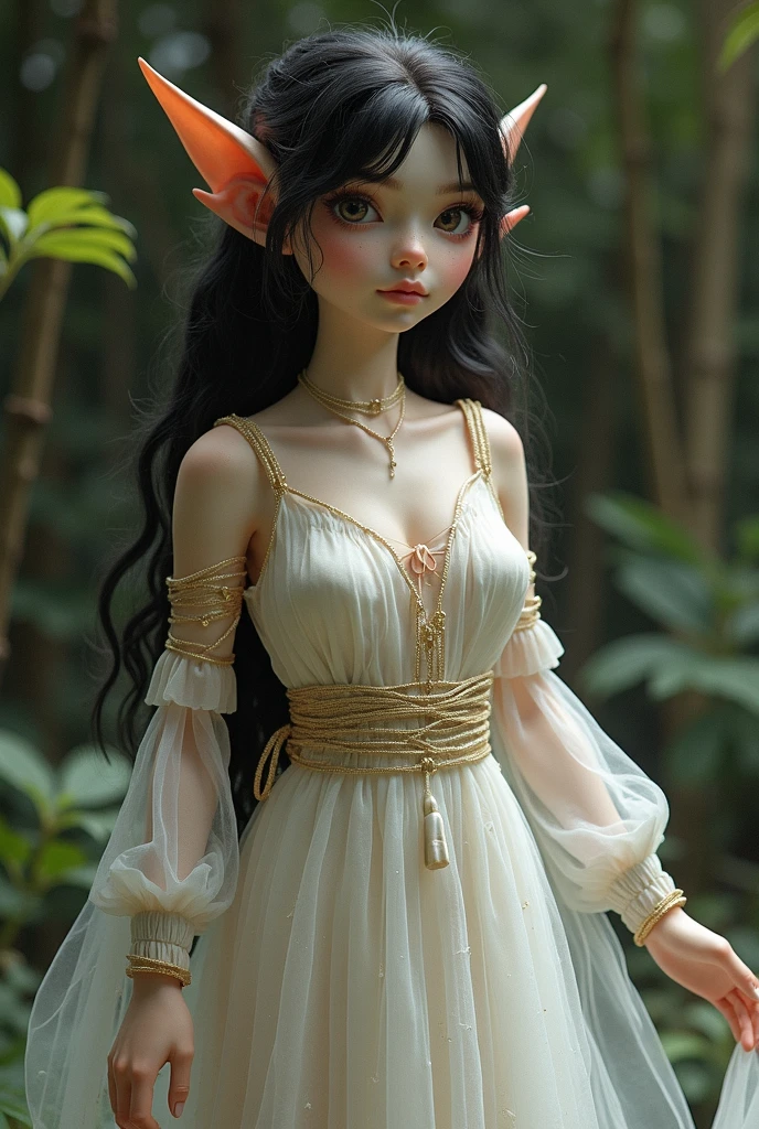 Merlina doll in lency cloth