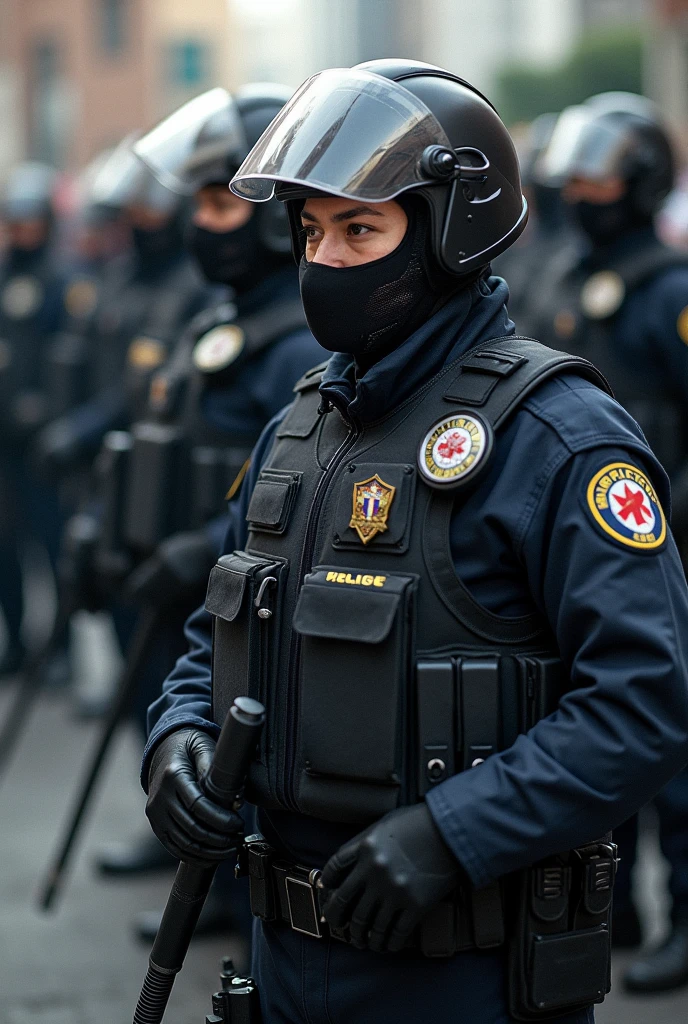 IMAGES OF LATERAL OR ONLINE POLICE FORMATIONS - SeaArt AI