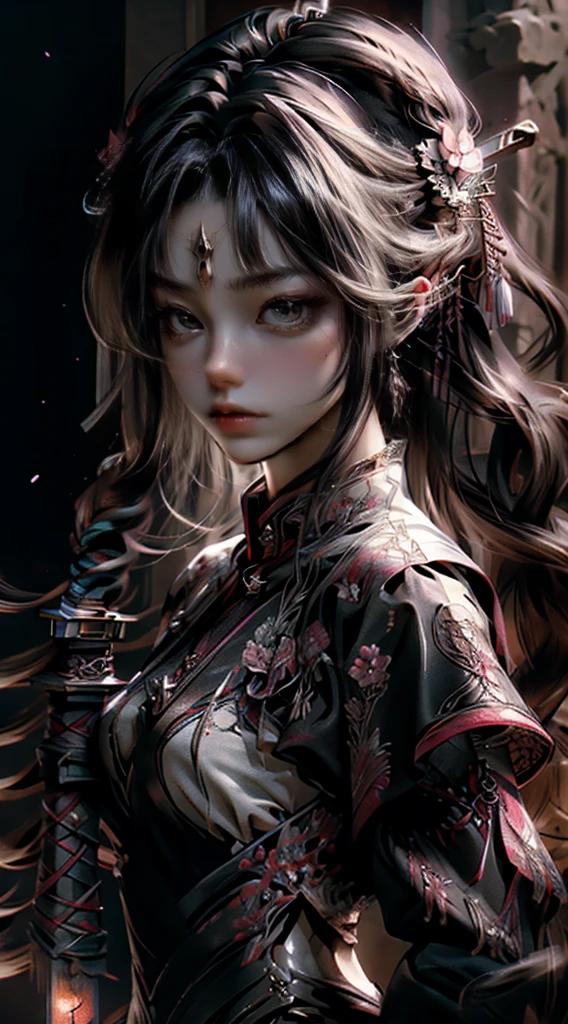 (masterpiece, best quality), (1girl), detailed eyes, earrings, ultra detailed, highly detailed, cinematic lighting, intricate details, (specular light:1.5), high contrast, colorful, glowing, shiny, upper body, Chinese clothes, see-through sleeves, (folding screen), (Chinese paintings), fireflies, <lora:more_details:1>