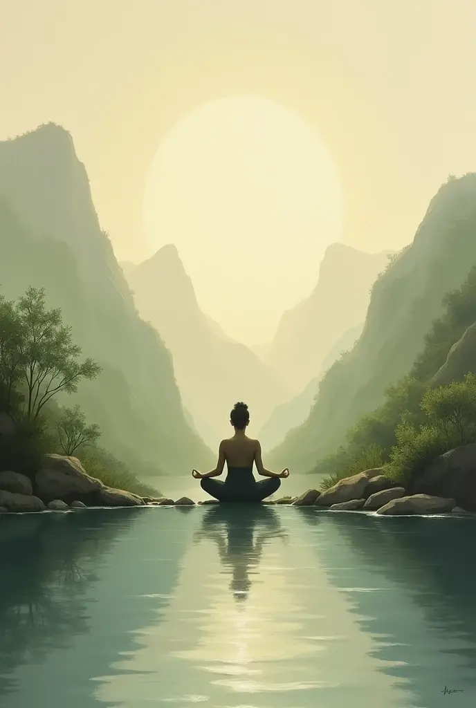 Create a painting which show peace