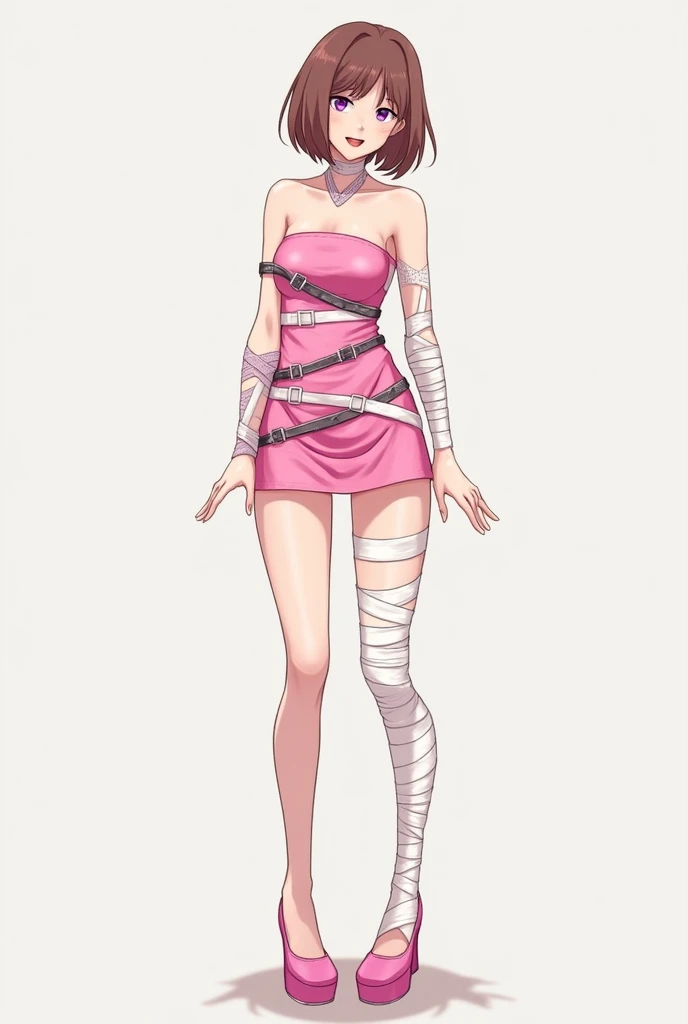 stephanie a girl, with pink hair and a pink wig, AS-Young zrpgstyle stephanie, pink striped dress stockings standing on the edge of a castle in a fantasy city with tall towers, (zrpgstyle) (masterpiece:1.2) (illustration:1.2) (best quality:1.2) (detailed) (intricate) (8k) (HDR) (cinematic lighting) (sharp focus), striped dress, intricate detail, (rich:1.4), prestige, gorgeous, symmetric, symmetric eyes, detailed eyes, 8k, high quality, f1.8, 200mm, photografy style, model position, perfect hands, detailed face, perfect face, look at viewer, perfect mouth, perfect eyes, low angle shot, (perfect hands:1.3), detailed face, perfect face, look at viewer, pefect lips, hyperdetailed,glow, physically-based rendering,3d render,8k,high resolution,ultra high res,cinematic look,magical atmosphere,augmentations,insane details,intricate details,Exquisite details and textures,cinematic film still,intricately detailed,finely detail,High Detail RAW color Photo,hdr,cinematic lighting,ambient lighting,professional lighting,Romantic lighting,soft cinematic light,specular lighting,best quality,highly detailed,radiosity,god rays,sunbeam,raytracing,realistic,4k textures, bondage, barefoot,full body