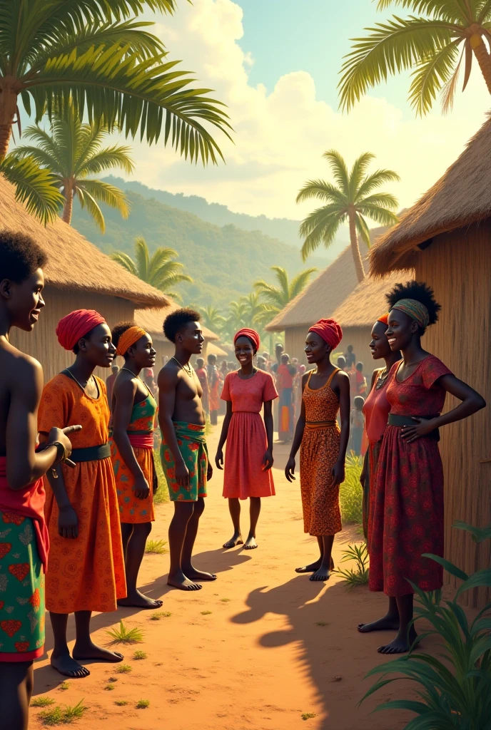 Create a collage of Afro-Colombian values 