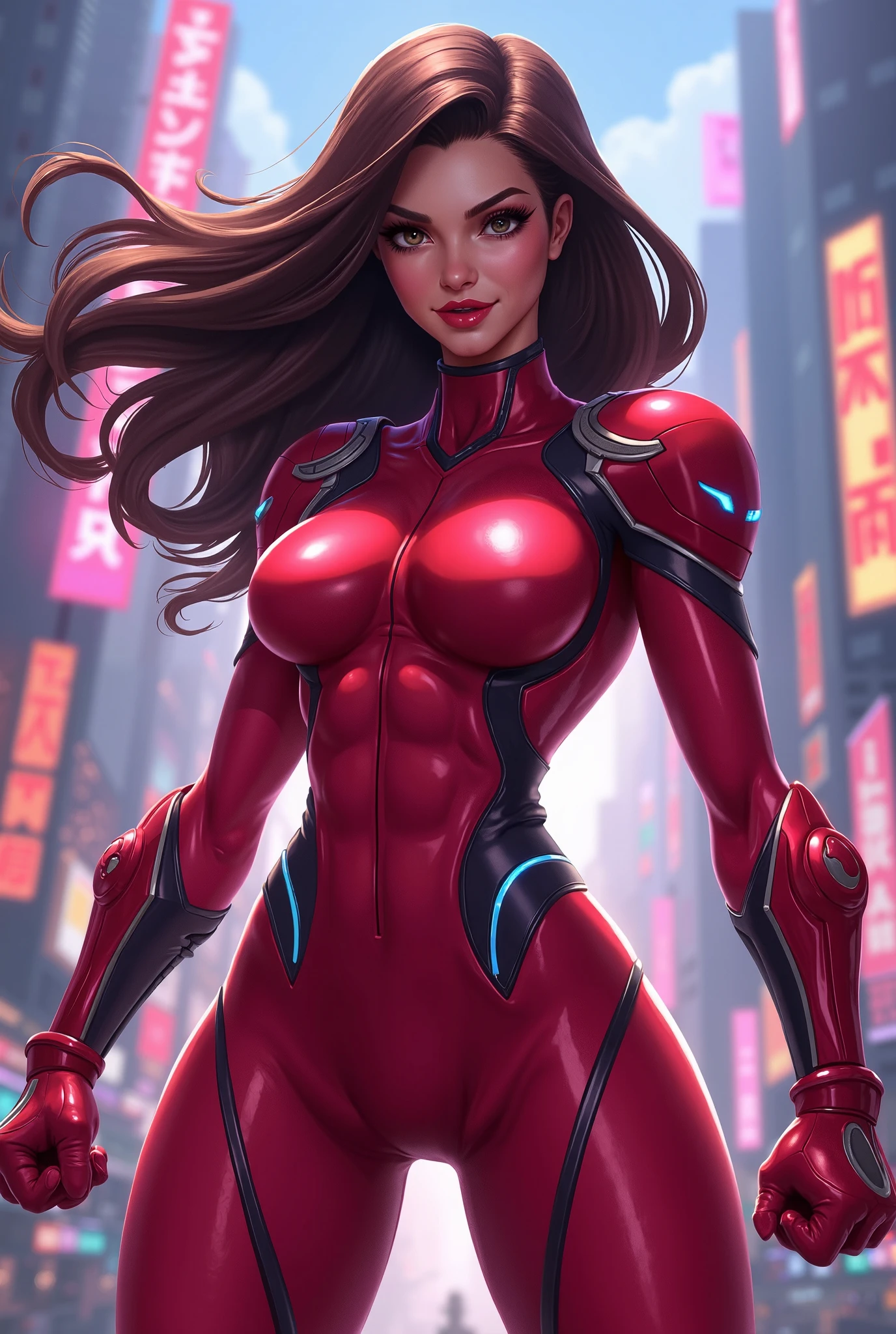 future, neon, tech Valkyrie, technology bodysuit,tech boots, tech gloves, tech headphones, cleavage, fullbody dynamic sexy pose, Tech futuristic armor.