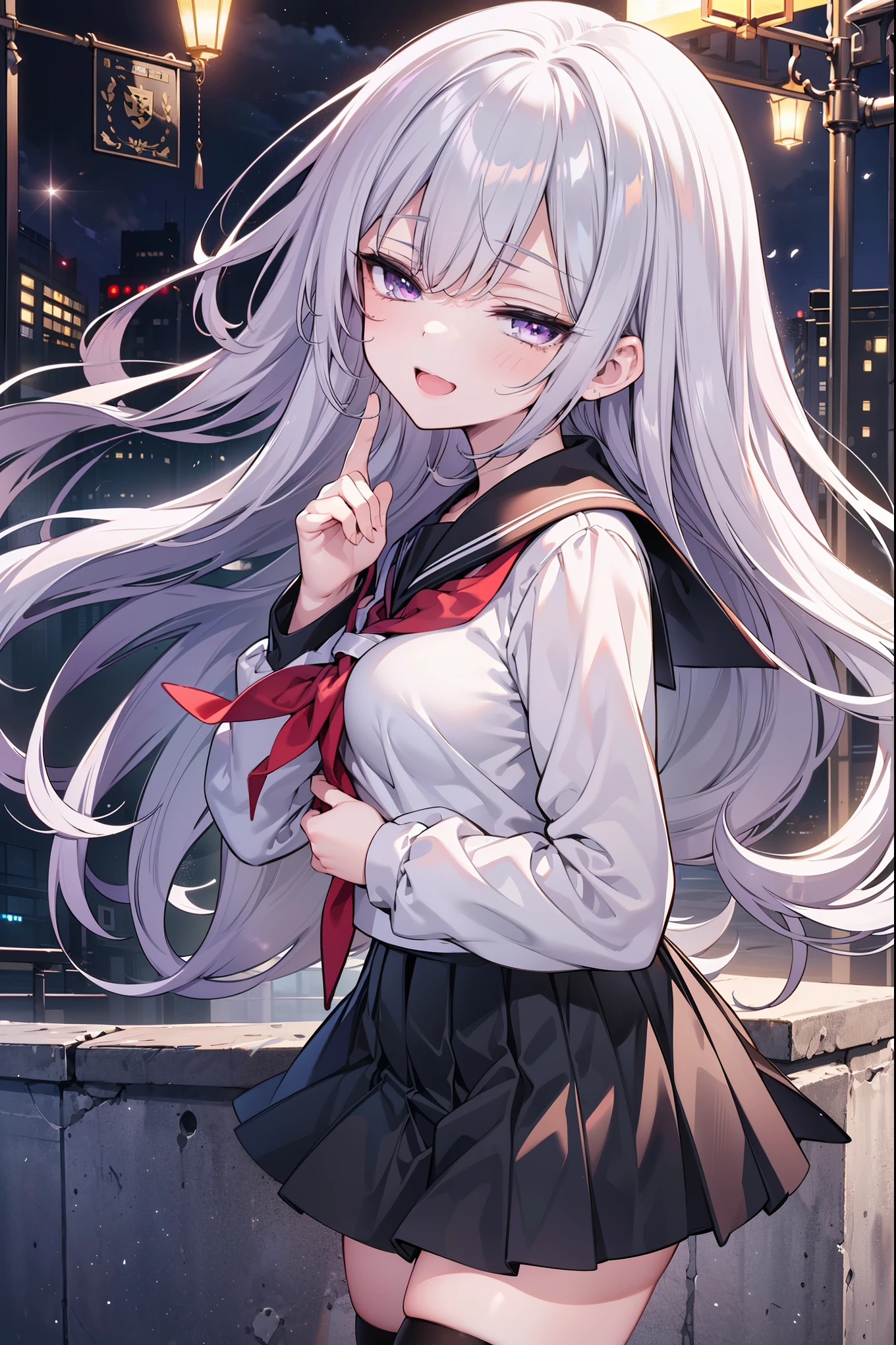 Highest quality, Soft Light, Ultra-high resolution,boy, alone, (Ecstatic face), (Purple eyes), Beautiful face in every detail,(High resolution detail of human skin texture), (White long hair),Dress shirt,tie,(Fellatio gestures:1.3), (Open your mouth:1.2),tongue,(Sweat:1.5),Sigh,Saliva dripping from the mouth,Spread your legs,My leg is being grabbed,Half-naked