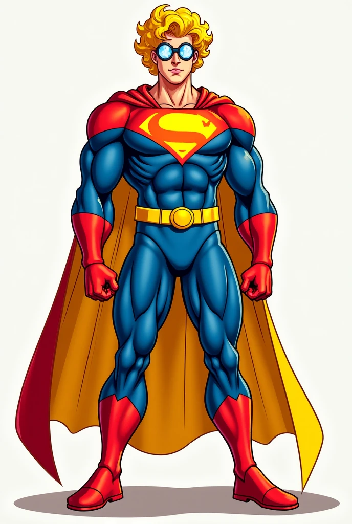 Arte similar Jonh Buscema,1homem,cabelos curtos,cabelos negros,olhos azuis, super hero, super realista, manly, roupas no estilo superman, serious look, postura heroica, 4K分辨率, , Sentido Superior, negros, Standing Imposing