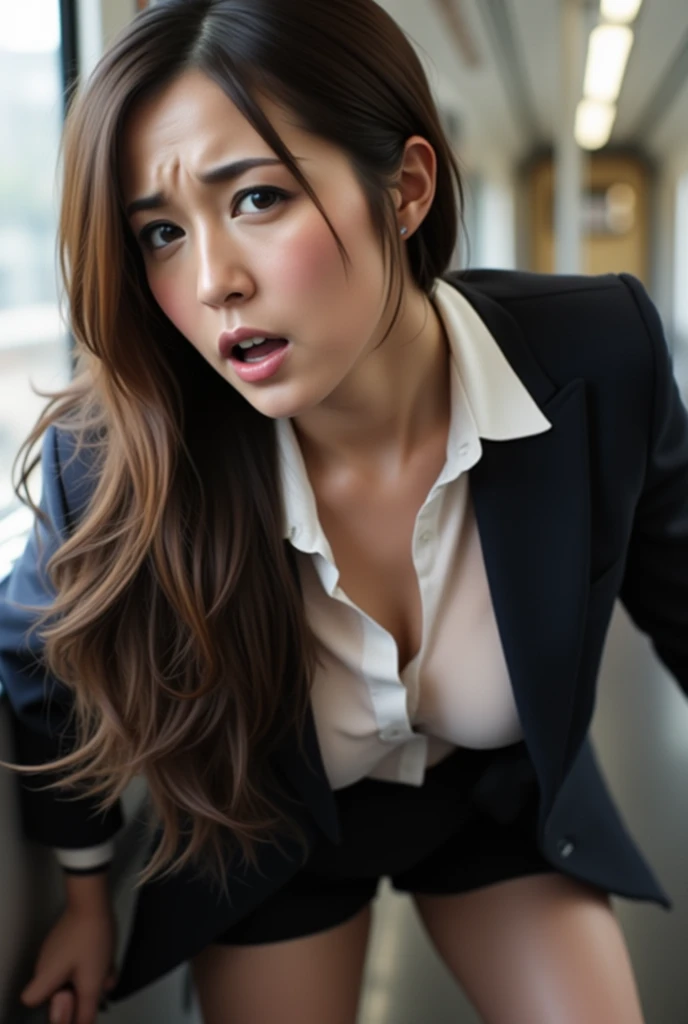 25 years old ((beautiful woman )) writing report in the office of tv station, bob hair, whiteboard, studio lighting, cinematic light, bio luminescent, (masterpiece), realistic, (25yr old female), beautiful face, sexy office suit, open buttons, linen mini skirt, open chest, open top button, studio lighting, transparent, see trhough, beautiful look, japan european look, beautiful black eyes, perfect anatomy, bob hair, adult princess eyes, 8 life size, 8k resolution, highly detailed, amazing incredibly beautiful 25-something japanese woman , detailed hairstyles art by jean-baptiste monge, arthur rackham, pyle, j.cleyendecker, gurney, tony diterlizzi, peter deseve, bob hair, open all shirt buttons