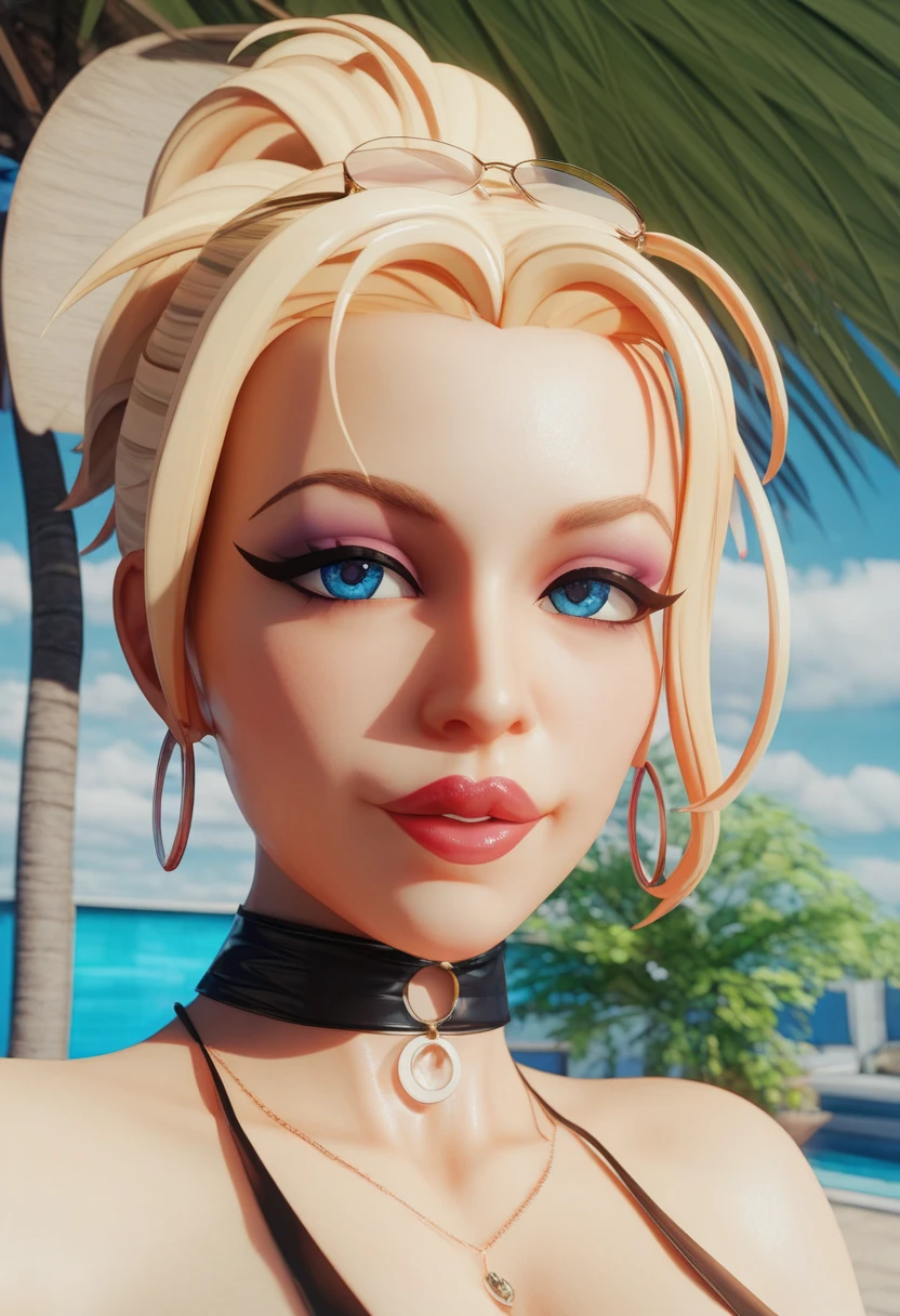 a woman in a TEAL LINGERIE, elegant pose, inspired by Kim Deuk-sin and Gao Cen, wlop glossy skin, elegant pose, a blend of Aeon Flux and futuristic attire, inspired by Sim Sa-jeong, blonde hair, sexy, digital artwork, thick lineart, best quality, 4k, 8k, highres, masterpiece:1.2, ultra-detailed, realistic, photorealistic:1.37, HDR, UHD, studio lighting, ultra-fine painting, sharp focus, physically-based rendering, extreme detail description, professional, vivid colors, bokeh, ((NSFW)), ((detailed face)), ((visible neck)), ((nipslip))