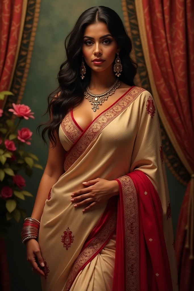 Big   in saree horny babe