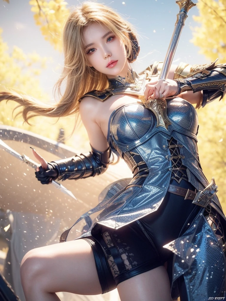(((masterpiece, best quality))),(((high quality))),(((high resolution illustration))),(((hyper detail))),NSFW,(((Wordsworth's Sharon))),(((Very beautiful long blonde hair))),(((Very beautiful face))), ((((Detailed face)))),(((very beautiful blue eyes))),(((Realistic Skin))),(((her face is flushed))),(((slim body))),(((slim thighs))),(((small breasts))),(((very beautiful slender legs))),(((gold and ocean blue and red and black and white armor with extremely detailed and intricate decoration:1.5))),(((Blue and red and white skirt with extremely detailed and intricate decoration:1.5))),(((boots with extremely detailed and intricate decoration))),(((cloak with very detailed and intricate decoration,))),(((beautiful earrings))),(((beautiful hair ornaments))),(((in the old dark deep forest:1.2))),(((late at night:1.4))),(((wet her skin))),((Sharon is crying with tears streaming down her face:1.2))),(((Sharon is running away from a monster:1.2))),(((Her right hand is holding a sword:1.2))),(((Sharon is being chased by a monster:1.5)))