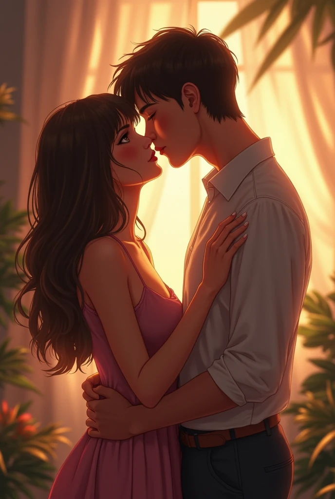 May the two people hug each other with lots of love and affection