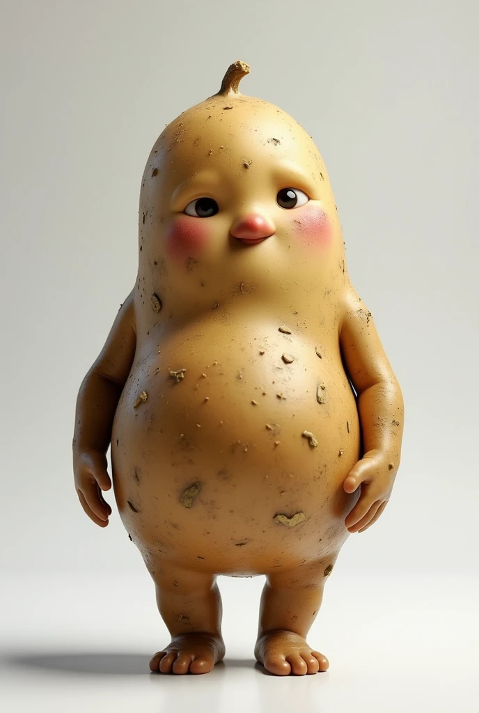 A potato with life and a child's face