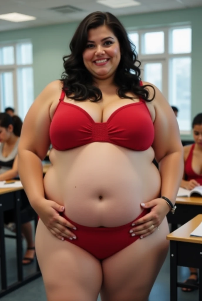 Super sized fatfat huge huge belly Fat obese gluttony high school girl