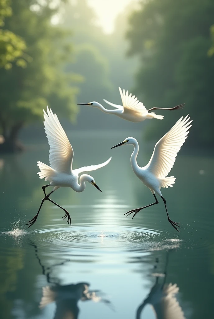 The evil spirit White Crane is being hunted down by the red ghost