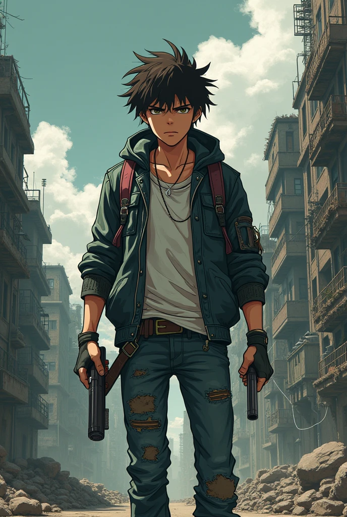 An 8K image of a stylish and eye-catching anime hero in a black and white filter, showing his actions to save the world, fighting villains and showing kindness. The image has perfect lighting and vibrant illustrations, with maximum quality and attention to detail of the hero's face and human features. The character is portrayed in a post-apocalyptic setting of destruction and terror, ensuring maximum realism and easy understanding of the character and his surroundings. Impactant character
A visually stunning and highly detailed 8K image of a male anime hero, retratado em preto e branco com uma roupa distinta e atraente. The image captures the hero's sequential actions to save the world, fight villains and show kindness. The illustration displays creative, easy-to-understand representations of the character's face and human traits, in a realistic and apocalyptic scenario of destruction and terror.
A high-quality black and white image with 8K resolution, showing a charismatic and stylish male anime hero. The image captures the hero's sequential acts to save the world, waging epic battles against villains and demonstrating kindness. Illustrations prioritize creativity and clarity, allowing easy understanding of the character and his surroundings. The hero is depicted in an eye-catching outfit, Set in a post-apocalyptic landscape of destruction and terror, with maximum realism and detail.
Create an 8K black and white image of a male anime hero that embodies style and charisma. The image should show the hero's sequential actions to save the world, fight villains and show kindness. Must feature vibrant illustrations with perfect lighting and maximum quality. The character's face and human features should be highly detailed and easily recognizable. The hero should be portrayed with a captivating and attractive outfit. The surroundings should represent a post-apocalyptic scene of destructiveness