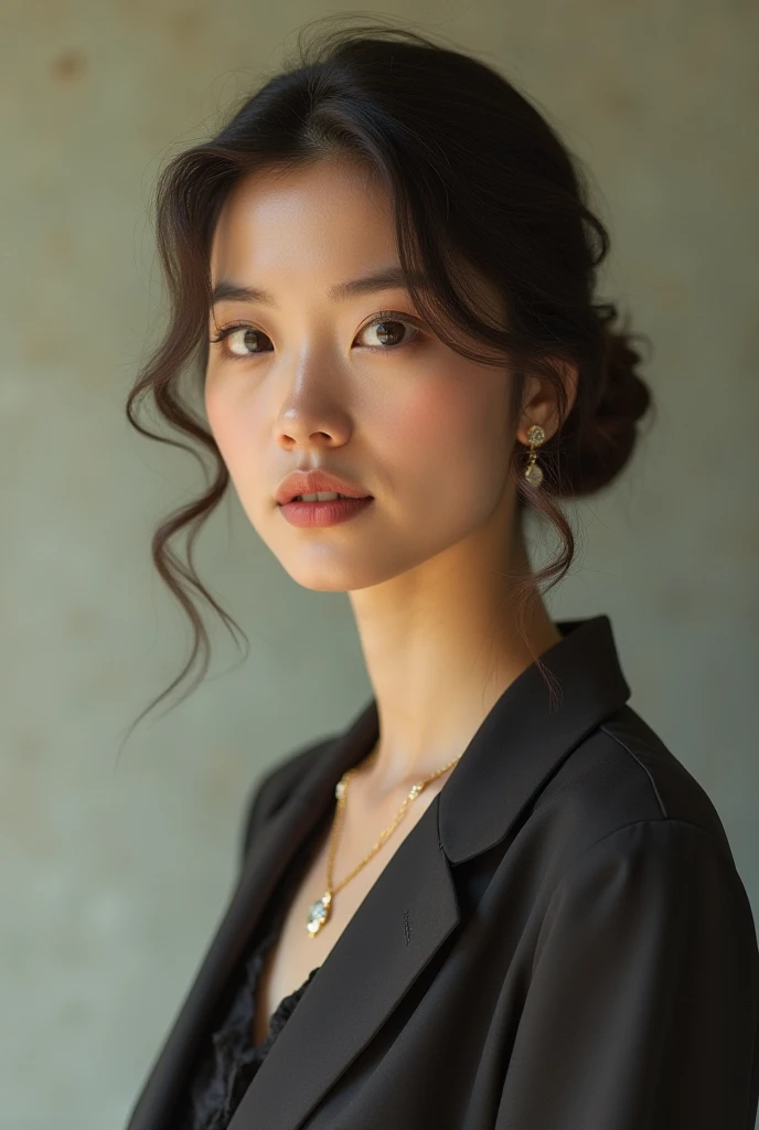 (Highest quality、Highest quality、8k resolution、masterpiece、Professional photography、Award-winning works)、(Mature 3 beautiful Japanese woman:1.1)、(Funeral:1.1)、(Blurred background of a spacious and elegant Japanese-style room:1.1)、(Strongly blurred background:1.1)、The most romantic and moody atmosphere、(The perfect black mourning outfit:1.2)、(Pearl Necklace:1.1)、Standing Elegantly、Voluptuous body、(A sad smile looking at me:1.1)、(Large Breasts:1.1)、(Cleavage:1.5)、Perfect Makeup、Beautiful lipstick、Elegant eyeshadow、Long eyelashes、Ultra-high resolution glossy skin、(Accurate anatomy:1.1)