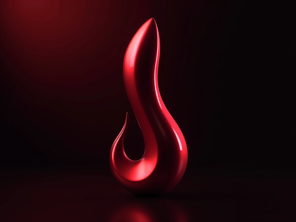 there is a red object with a black handle on a black background, red fluid, detailed glowing red implants, volumetric lighting. red, sharp illustration with high detail, Clearly detailed illustration, promo art, trident, HD illustration, Ultra-sharp detail, close-up portrait, Giygas, rendered illustration, close-up, red realistic 3 d render