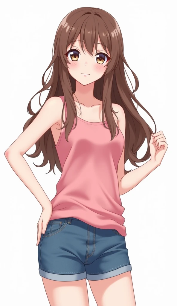 masterpiece, best quality, highres,
1girl, solo, looking at viewer, grin,camisole,denim shorts,socks
kujikawarise, long hair, flat chest, twintails, bangs, 6yo,,my room,(nsfw)