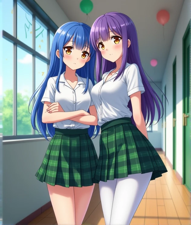 score_9, score_8_superior, score_7_superior, sauce_anime,
Diakrosawa, He is Kurosawa, Long Hair, bangs, Black Hair, hair ornaments, Green Eyes, Side Lock, Hair Clip, blunt bangs, Mole, Mole under mouth, smile,
skirt, , Short sleeve, pleated skirt, Seraphim, socks, neckerchief, Knee-high, black socks, green neckerchief, grey skirt, Uranohoshi ,
indoor, classroom,
View your viewers, Cowboy Shot, Dutch Angle,