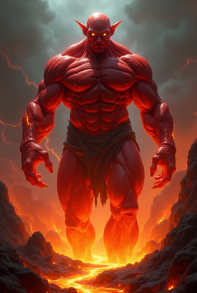 (((intricate design))) (((professional))) (((clear focus))) (((32k UHD Resolution))) (((photorealistic))) (((hyper-detail))) (((masterpiece))), ultra-realistic, expressive eyes, perfect face, a digital render, mesmerising eyes, perfectly detailed anatomy, low contrast, (((Volumetric lighting))) (((cinematic lighting))) (((sunny)) (((1Male))), ((muscular)), ((bodybuilder)), ((hyper pecs)), thighs, (((textured skin))) god of tentacles, sexy tentacles, tentacle humanoid man, humanoid bodybuilder, hyper pecs, glowing, god rays, lava, volcano, fire, entangled, (((red skin))), Orange Body blushing, blood-red slimy tentacles, lava, liquid lava wet, monster, (((fully red skin tone))) in a dark underground cave, elf ears, devilish horns, (((bloom))) silky royalty robes,