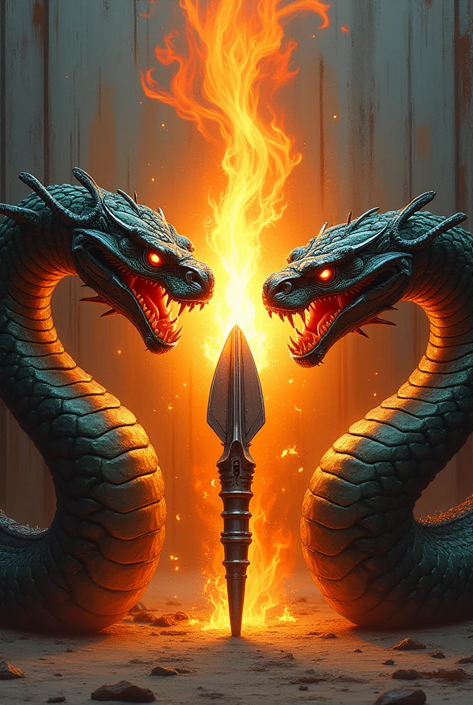 blackdragons fight each other in the middle of the forest, fighting for neon mahjong board, they burns all the forest