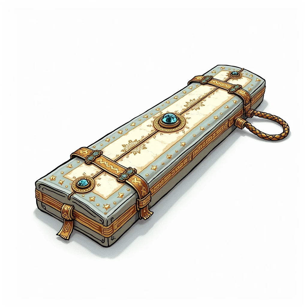 a close up of a scroll with a red ribbon and a green bead, scrolls, old scroll, discarded scrolls, ability image, onmyoji detailed art, onmyoji, item art, treasure artifact, fantasy game spell symbol, rpg item, Unknown, fantasy game spell icon, heavy jpeg artifact, zhongli from genshin impact, holy fire spell art,bestbestquality，hyper detailed，A Masterpiece，HD transparent background，3D rendering 2D， Mixer circulation， Volumetric light， no people，reification，fantastical