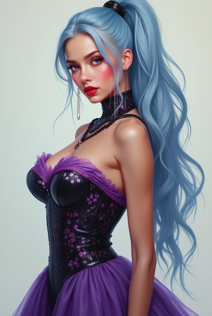 photo of a beautiful goth girl with thick flowing (liquid paint rainbow hair:1.1) laying on her back made of paint and defies gravity, from above, highly detailed, intricate, amazing, trending, paint splatter, paint drops Colorsplash 8k, high quality, photo,