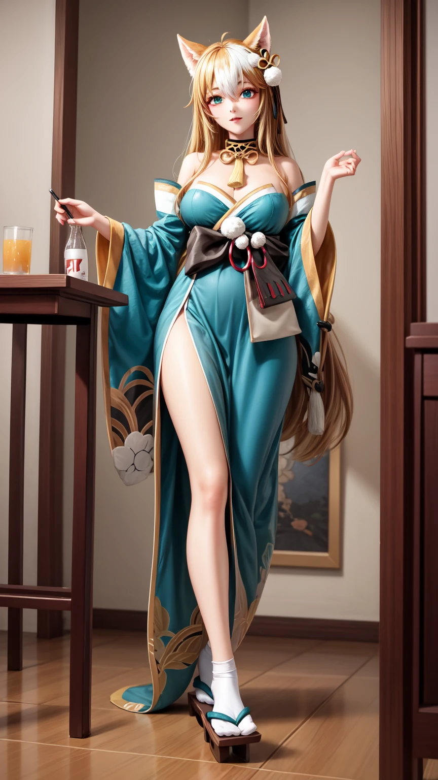 Close-up of a woman in black dress sitting at a table, seductive Tifa lockhart portrait, ( Very detailed pictures ), Tifa, Detailed images, 8k high quality detailed art, portrait of Tifa lockhart, additional details, High resolution details, full body xianxia, Tifa lockhart portrait, Very detailed and high quality, high detail), PVC statue