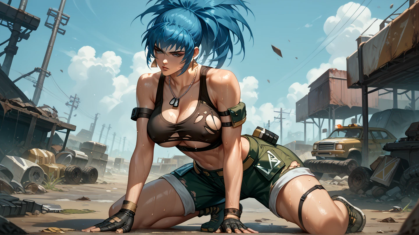 Bulma no estilo de Frank Frazetta