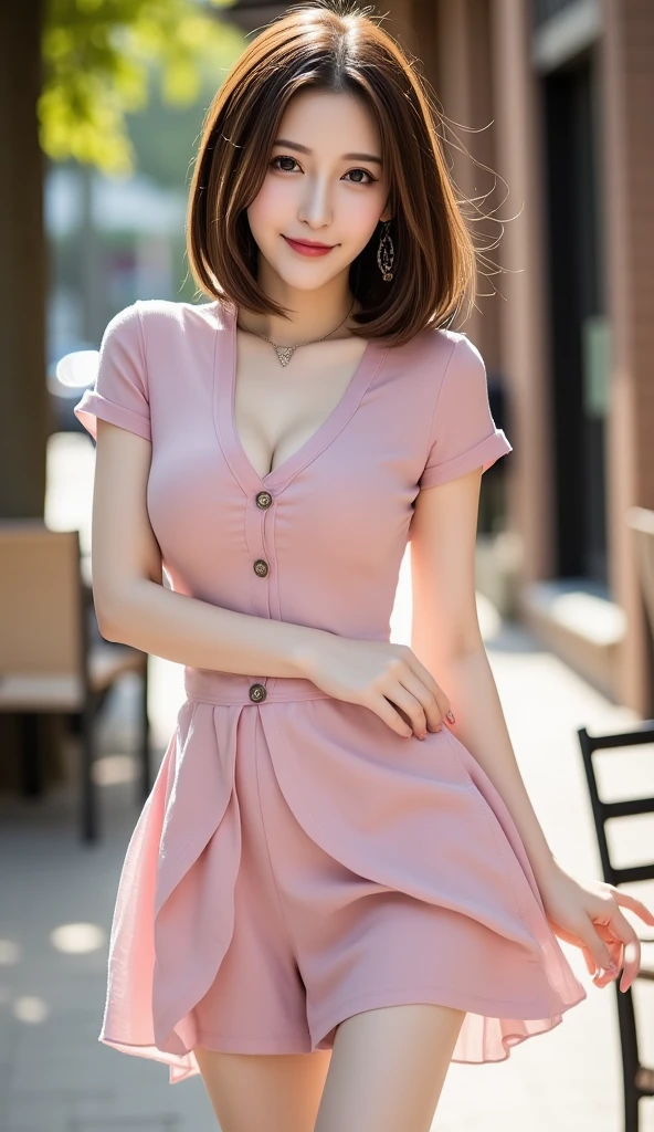 nude topless, (masterpiece, best quality:1.4), (future days), (full of white flowers), (1girl), ((18 years old)), solo, (european youth:1), aerith gainsborough, choker, cropped jacket, hair bow, bracelet, (((red jaket))), (((pink dress))), brown boots, very long hair, hair ribbons, hair flowers, strapless red dress, high heels hyperrealistic, high detailed skin, dslr, soft lighting, high quality, highly detailed face, highly detailed skin, skin pores, subsurface scattering, realistic pupils, medium breast, full face blush, full lips, detailed background, depth of field, volumetric lighting, sharp focus, absurdres, realistic proportions, good anatomy, ((light smile)), ((looking at viewer)), ((cowboy shot)), (realistic, hyperrealistic:1.4), 16k hdr, ,, medium breasts, show vagina, spread legs.