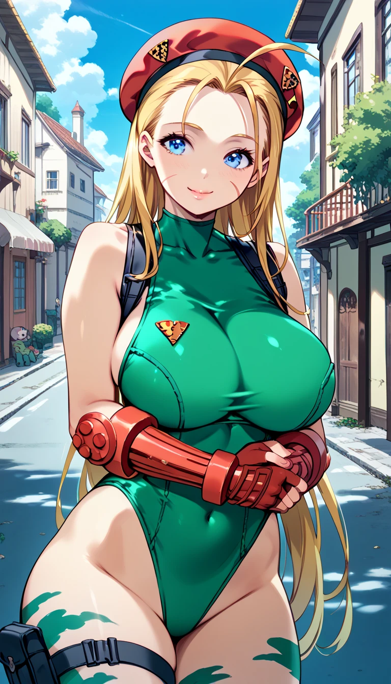 masterpiece, highest quality, High resolution, 1Female junior high school students, Cammy White, Twin Blade, Long Hair, blonde, Antenna Hair, beret, (Red Hat:1.3), blue eyes, Wounds on the cheeks, Green leotard, Big Breasts, No sleeve, Red fingerless gloves, Outdoor, Straight, ((40 year old mafia man, penis:1.2), (Mating press:1.2), Depicting a beautiful vagina, Penis inserted into the vagina, behind, Spread your legs, (blush), ((Binding, Arms behind your back:1.1)), ((Rope Restraints　The rope emphasizes her breasts and digs into her crotch.)), BDSM