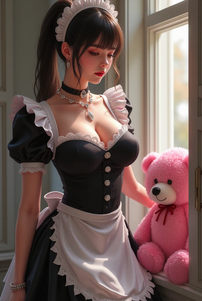 Masterpiece, dynamic composition, ((2 females)), queen dominating her maid, queen tying up her maid, maid tied by queen, masturbating, fingering her, scared, bdsm, bound, bondage, tied up, bound together, shibary, beautiful bodies, dynamic shot, dark, low light, cold blue light, high contrast