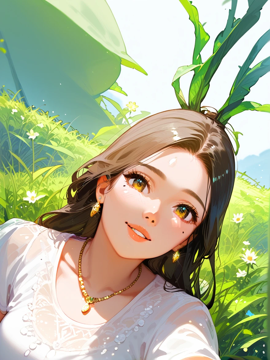 lemon eating challenge, Lovely sloth with big brown eyes sitting in a tree eating a lemon, beautiful background, sunset lighting, 8k resolution concept art by Greg Rutkowski detailed matte painting dynamic lighting hyperdetailed trending on Artstation Unreal Engine volumetric lighting fantastical elaborate
