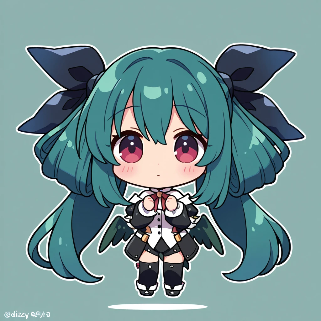 chibi, 1girl, solo, dizzy, simple background, full body, blush,