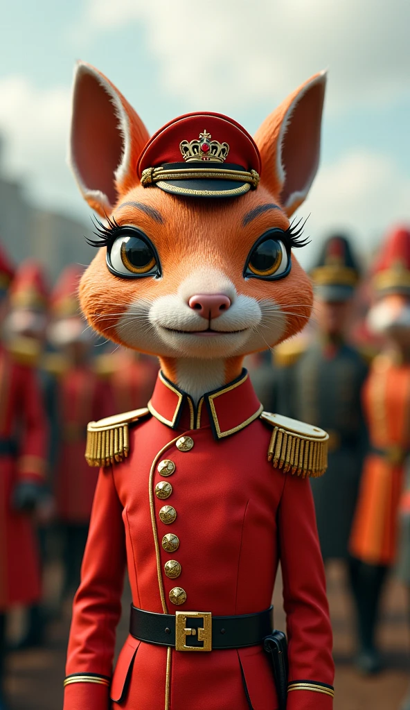 The anthropomorphic beauty General Bonnie is at war