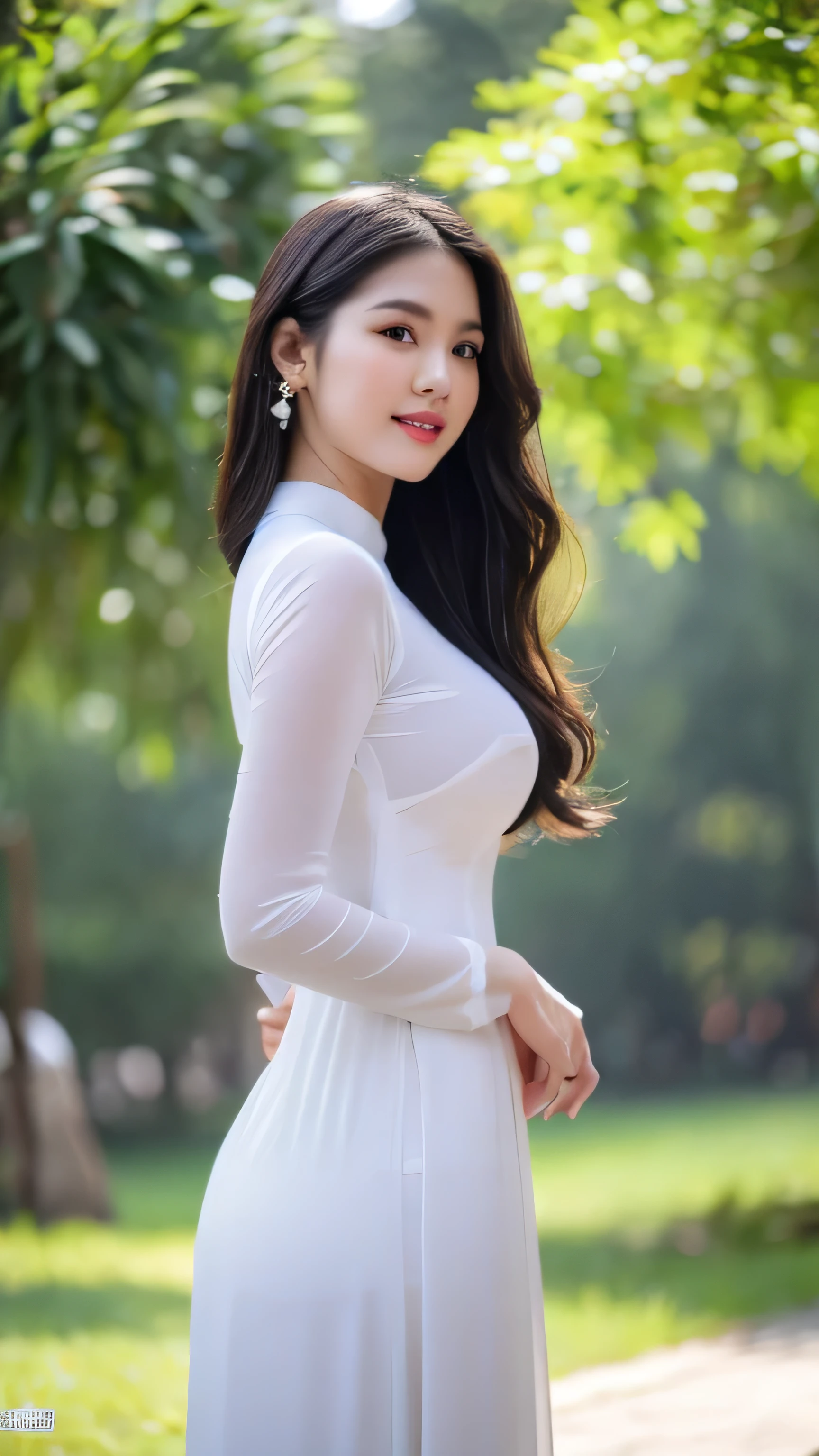  detailed body ,  Charming Body ,   Perfect body  , Reality face,
( Ultimate quality , masterpiece,  High resolution :1.0), Reality:1.6, photoReality,
[ 8K Ultra HD photos,  Ultra HD high quality photo ,  inside],
 Close-up photo of Vietnamese girl ， with detailed body illustration,  Charming Body ,   Perfect body  , Reality face,
( Ultimate quality , masterpiece,  High resolution :1.0), Reality:1.6, photoReality,
[ 8K Ultra HD photos,  Ultra HD high quality photo ,  inside],
  Close-up of Vietnamese girl  ,   tall and beautiful like a model  ,
, long legs, round face,  and Big Round Eyes , Charming smile, red lips,  Long curly eyelashes , Big dimples , Pointed chin,  Plump cheeks , snow white skin, Slim waist long legs ,  Wearing rings and earrings ,
  Her face looks like Tuyet Linh ,  Tall and plump body ,  wearing See-through Ao Dai  , 坐著在教室裡, Side view ,  Sexy Pose ,
 See-through Ao Dai , See clearly the super detailed and super clear image of the body ,

