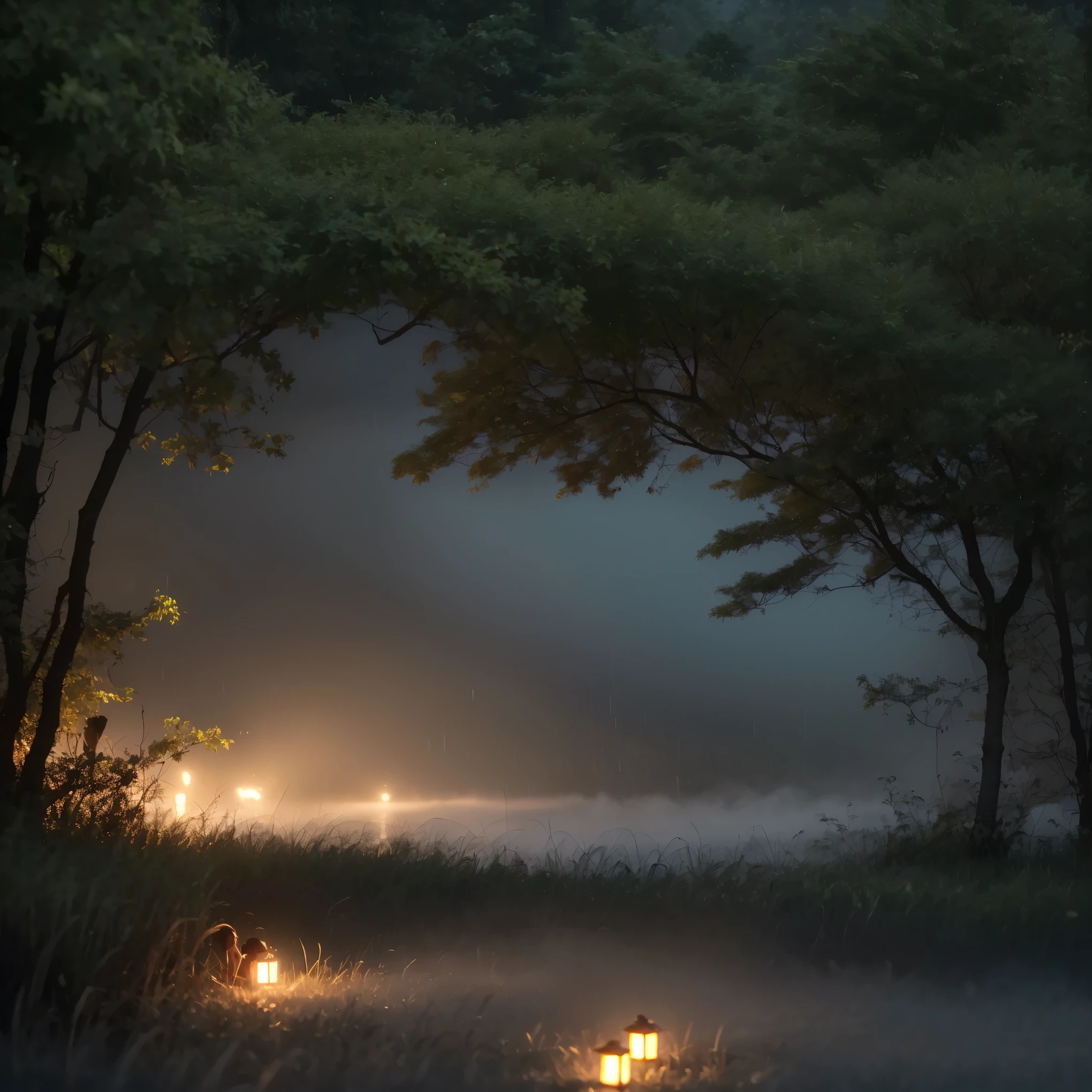 (masterpiece, best quality:1.2, 8k RAW photo, cinematic, high detailed photograph, natural soft lighting, photorealistic, realistic, mystic atmosphere), a full body photograph of a young beautiful female forest ghost with medium breast, ((bare naked, fully nude)), (((coming out of the deep foggy lake,  in a natural foggy forest, thick fog))), (heavy rain:1.5), temptating, seducing, hypnotizing viewer to join her in the spirit world, (looking to viewer),(((mystical night scene))), (close shot)