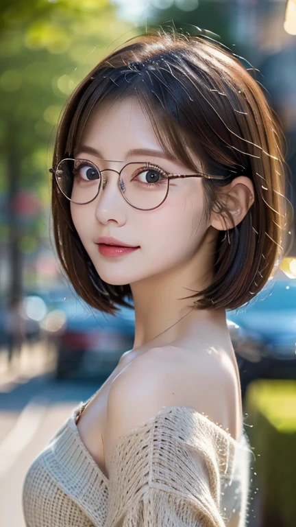 Cowboy shot, (Exposed breast:1.5), (Ultra Real), (Illustration), (High Resolution), (8K), (Very Detailed), (Best Illustration), (Beautiful and Detailed Eyeest Quality), (Ultra Detailed), (Masterpiece), (Wallpaper), (Detailed Face), Solo, One Girl, Watching Viewer, Fine Details, Detailed Face, In the Dark, Deep Shadows, Low Key, pureerosfaceace_v1, Smile, Short Hair, Black shawl straight hair,(Shot from the front of the body)),Looking Ahead,From the front of the body,masutepiece, Best Quality, 8K,15 year old, (((small tits,small and flat chest))),(Pokies),((big eye)),Tear bag,soft light rays,Raw photo, absurderes, Smile,Bodyful,Solo, Daytime, ((Delicate girl)) ,Long Dark hair, summer dress,Digital SLR, ((Looking at Viewer)), Candid, Sophisticated, Thin arms, soft light rays,Professional Lighting, Film grain, chromatic abberation, (Eyes and faces with detailed:1.5), (Bokeh:1.1),(Wears Glasses)