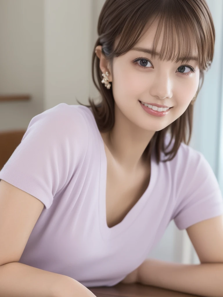 ((of the highest quality, 8K, masutepiece: 1.3, Raw photo)), Sharp Focus: 1.2, (1 AESPA Girl :1.1), (Solo: 1.1), (Realistic, Photorealistic: 1.37), (Face Focus: 1.1), Cute face, hyperdetailed face, Short messy hair, updo, nude, Small breasts, flat chest, lying on the desk, school room