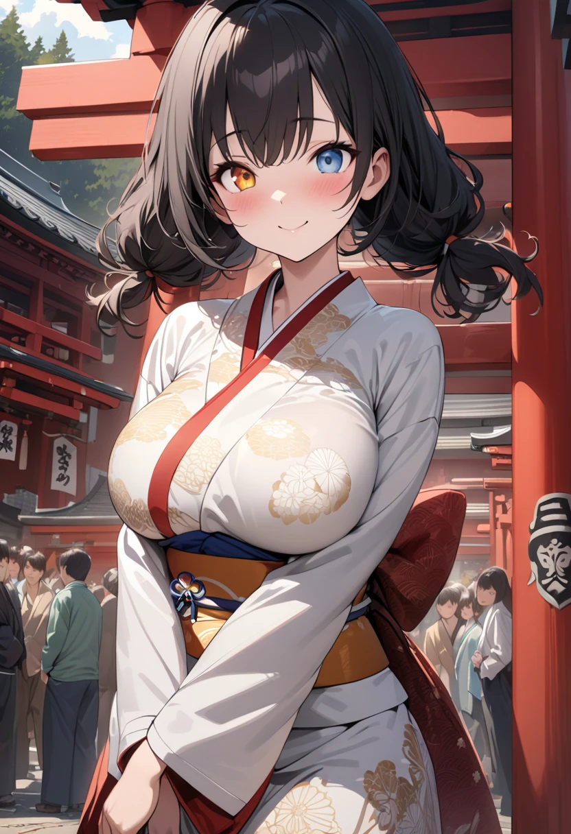 one woman,,large breasts,beautiful face,upturned eyes,medium hair,semi-long hair,hair,from front,crowd of people,sex toys,japanese