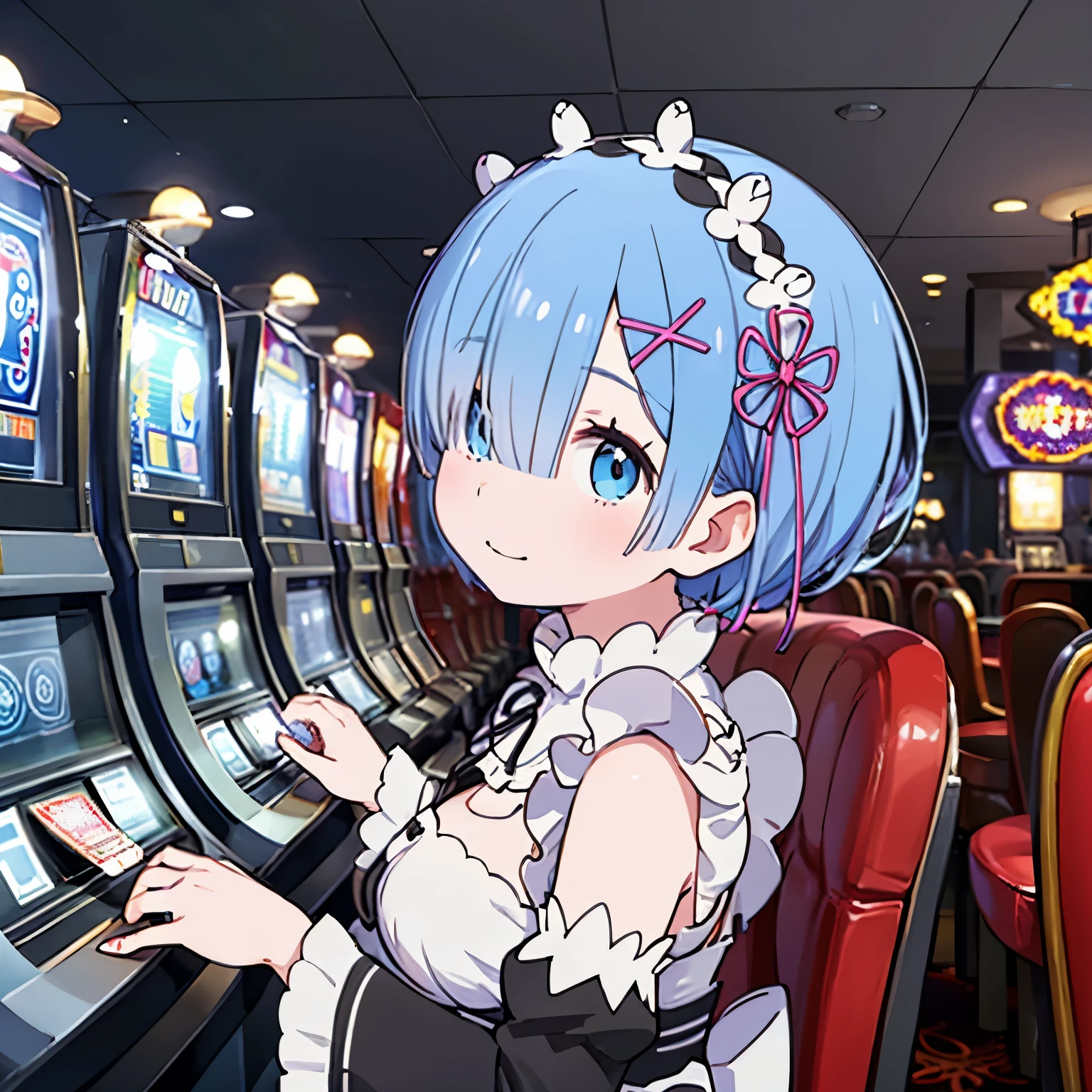(solo:2), (boldline:-1.7), (metal tray on his hand:1.3), (glass on tray:1.5), (black bow tie:1.5), (sexy pose:1.5), (arched back:1.2), (spread legs:1.2), (((fang))), (((best finger))), BREAK (best quality:1.5), (absolutely resolution:1.5), (ultra detailed:1.5), (masterpiece:1.5), (perfect face), (detailed face), (detailed eyes), (best eyes), (cute face), (shota:2), BREAK (bunny costume:1.5), BREAK (white loincloth:1.5), (rabbit ears:1.5), (bunny tail on his hip:1.5), (bulge:1.6), (skinny:1.3), BREAK (light blue hair:1.5), (spiked hands), (wine red eyes:1.4), (eyes with highlight:1.6), ((mole under eye)), (sweaty skin), (grin:1.3), ((earrings)), (shiny skin:1.3), BREAK (casino:1.5), (money:1.5), (((spot light))), ((wind blowing)), ((nipple)), (abs), (groin), all head,