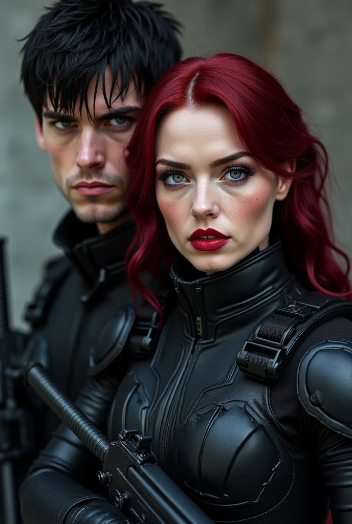 man and woman dressed in cosplay , high detail, high texture, high detailed skin