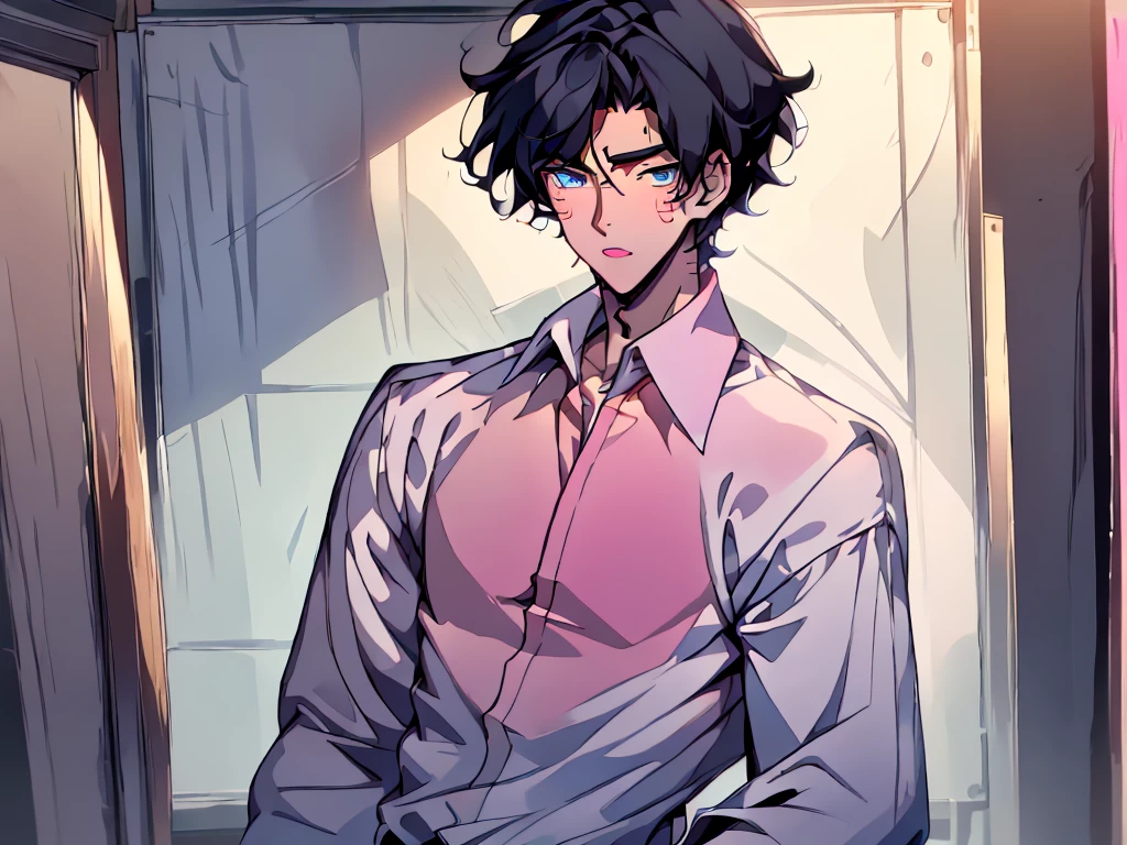 1 boy, solo, black hair, dark blue eyes, pink handsome lips, medium hair, parted bangs, tall , teen, puberty boy, handsome boy, young boy, 1978 clothes, no background, character design sheet, high quality, unconfident boy, clever boy, hard face, high school boy